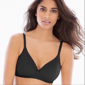 NWT SOMA Embraceable Wireless Bra Black - 36DD